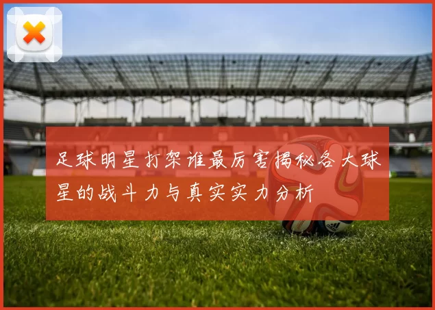 足球明星打架谁最厉害揭秘各大球星的战斗力与真实实力分析